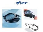 View Titanium Zwembril Deluxe Blauw