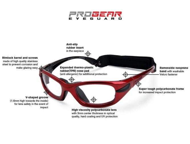 Progear Eyeguard Metallic Technical