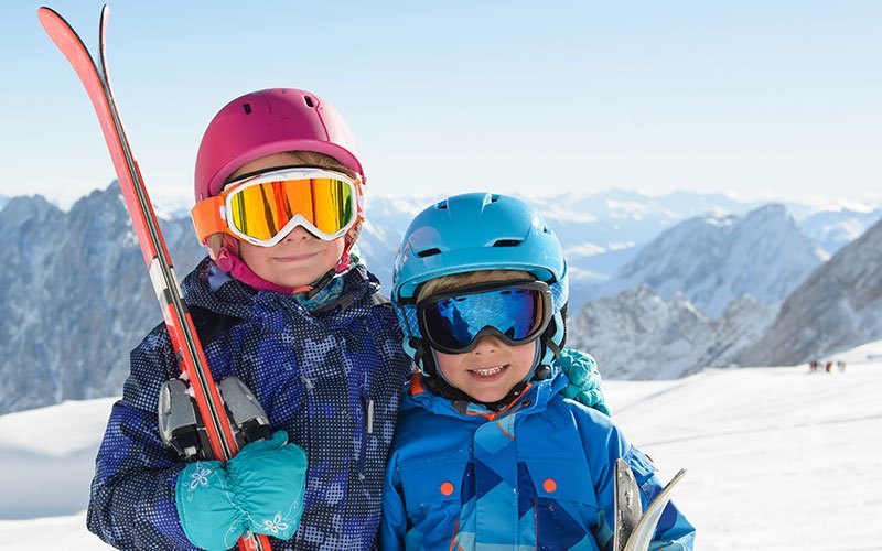 skibril op sterkte op de piste
