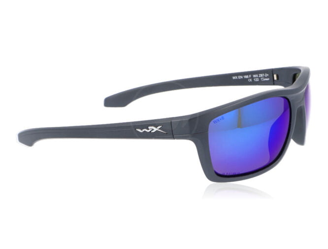WX Kingpin Matte Graphite Captivate Polarized Blue Mirror - Afbeelding 7