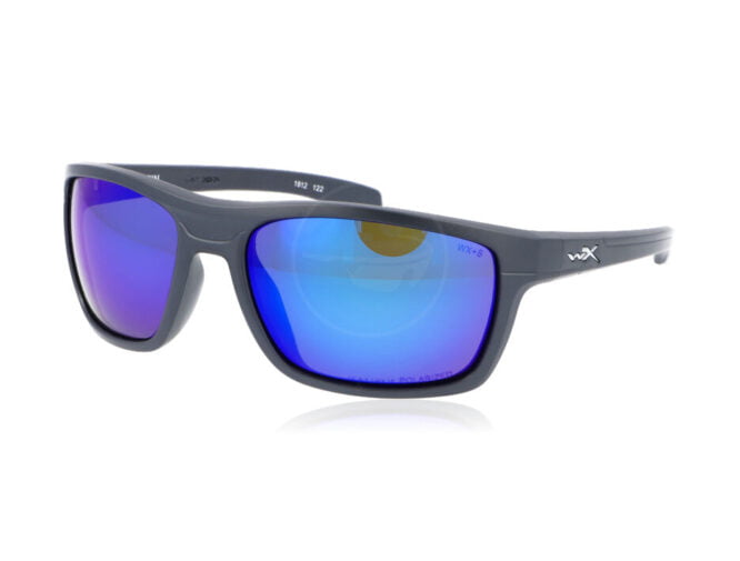 WX Kingpin Matte Graphite Captivate Polarized Blue Mirror - Afbeelding 1